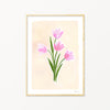 Image of illustrated tulips in a frame