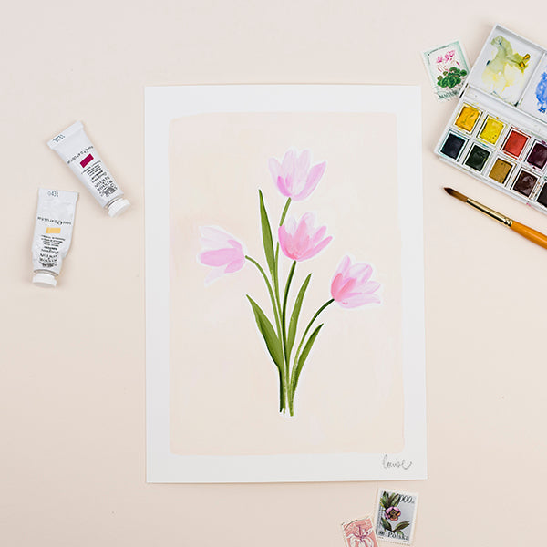 Tulips Print Floral Art Print