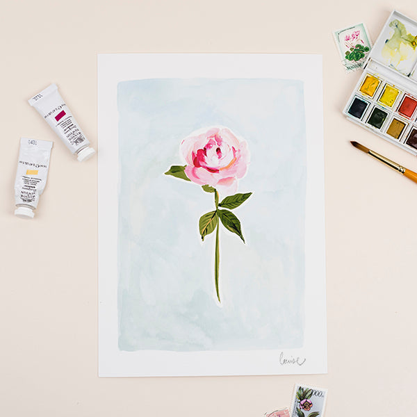 Peony Floral Art Print