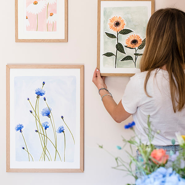 Cornflowers Floral Art Print