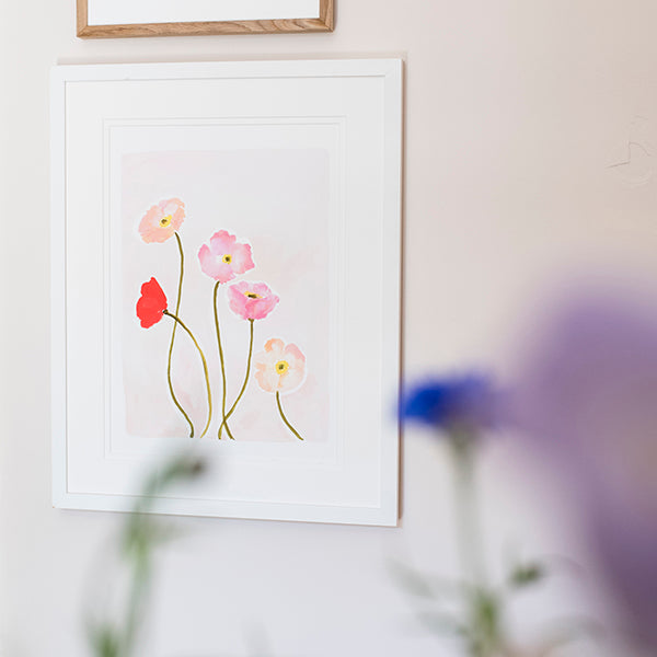 Poppies Floral Art Print