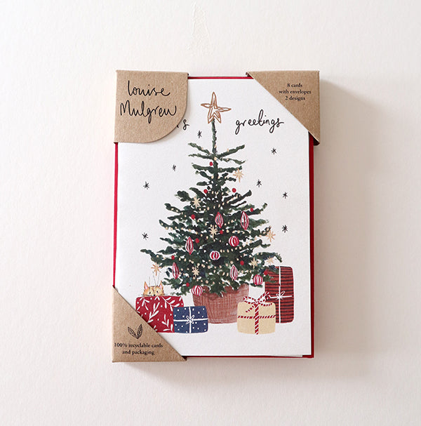 Tree and Post Box Christmas Card Pack